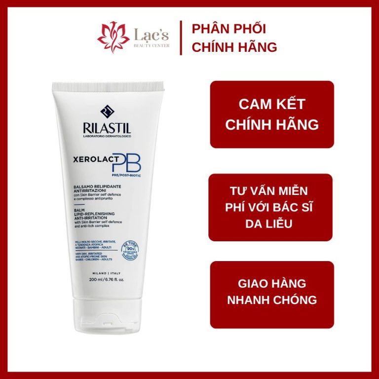 Kem dưỡng ẩm Rilastil Xerolact PB baim lipid Replenishing anti